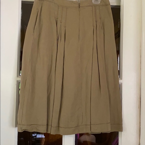 J Jill Twill Skirt in Khaki - Picture 2 of 4